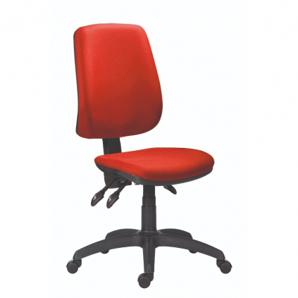 Pracovní židle Athea bez područek, červená