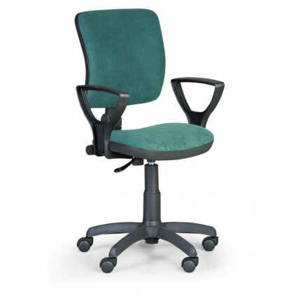 Pracovní židle Milano II s područkami, zelená