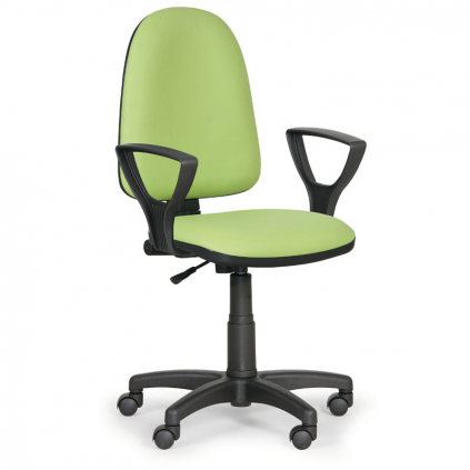 Pracovní židle Torino - s područkami, zelená