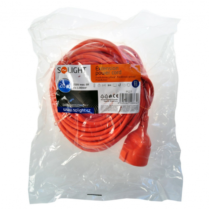 Prodlužovací kabel spojka 1Z - 20m, oranžová