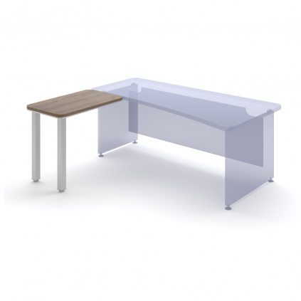 Přístavný stůl TopOffice, levý, 90 x 55 cm, dub charleston
