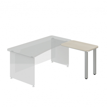 Přístavný stůl TopOffice, pravý, 90 x 55 cm, akát světlý