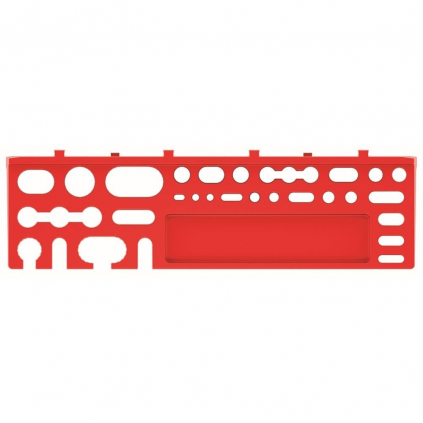 Sada držáků na nářadí 38,4 × 11,1 × 5 cm (2 ks), červená