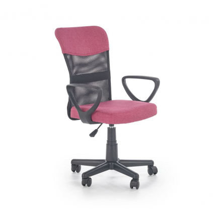 Dětská židle Timmy, růžová / černá