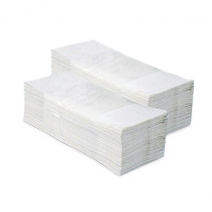 Skládané papírové ručníky Ekonom - 4000 ks, bílá