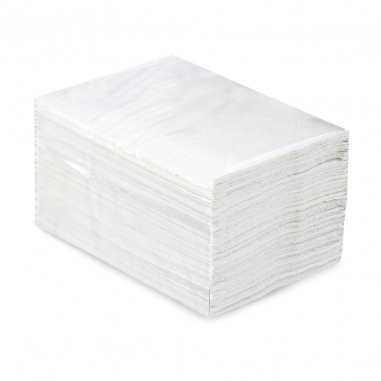 Skládaný toaletní papír Merida Top, bílá