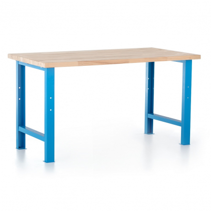 Dílenský stůl 150 x 80 cm, modrá - ral 5012