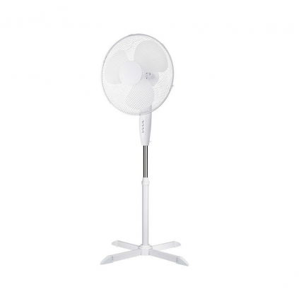 Stojací ventilátor 40 cm, bílá