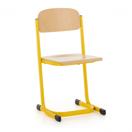 Školní židle Denis - vel. 3, žlutá - ral 1021