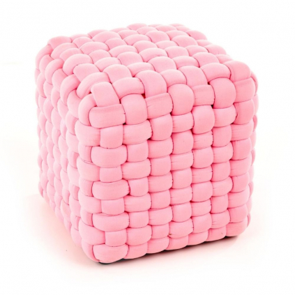 Taburet Rubik, růžová