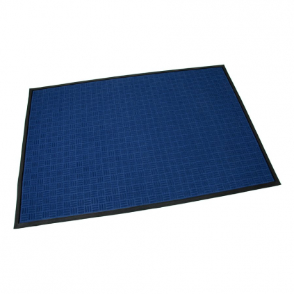 Textilní čisticí rohož Criss Cross 120 x 180 x 0,8 cm, modrá