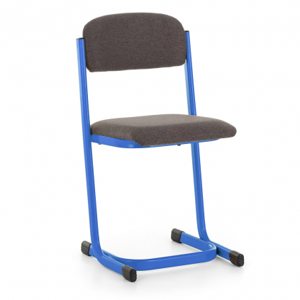 Učitelská židle čalouněná, světle modrá - ral 5015