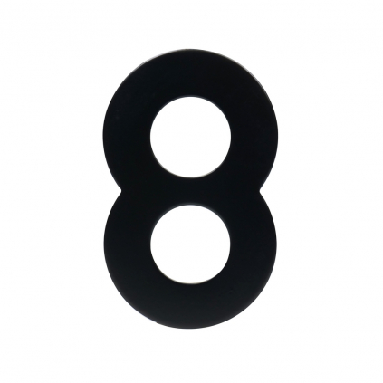 Domovní číslo "8", RN.95L, černá