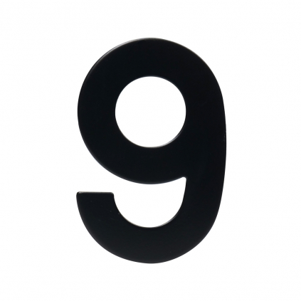 Domovní číslo "9", RN.95L, černá