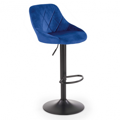 Barová židle Archer, modrá / černá