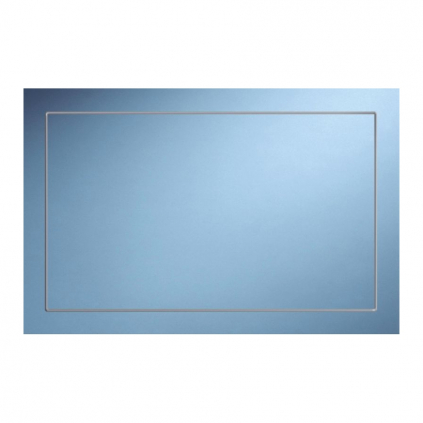 Zrcadlo s ozdobnou lištou, 60 × 40 cm, stříbrná