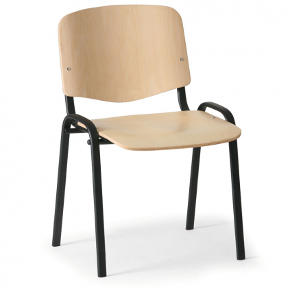 Dřevěná židle ISO - černé nohy, buk