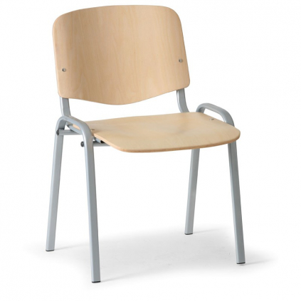 Dřevěná židle ISO - šedé nohy, buk