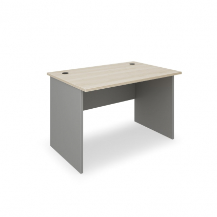 Stůl SimpleOffice 120 x 80 cm, dub světlý / šedá