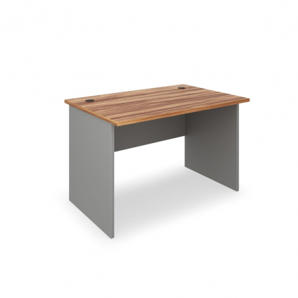 Stůl SimpleOffice 120 x 80 cm, ořech vlašský / šedá