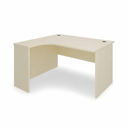 Rohový stůl SimpleOffice 140 x 120 cm, levý, bříza