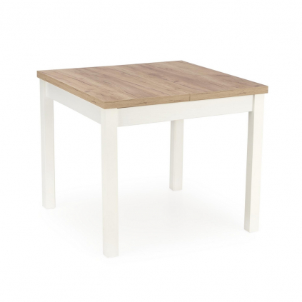 Jídelní stůl Tiago - čtverec, dub kraft / bílá