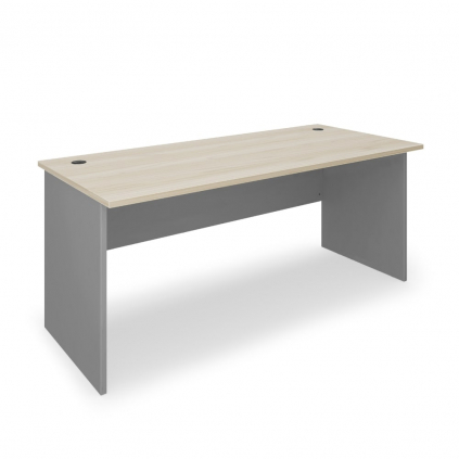Stůl SimpleOffice 180 x 80 cm, dub světlý / šedá