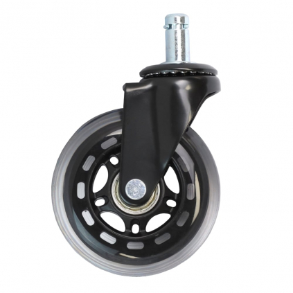 Kancelářská kolečka Wheel Pro 75 mm, 5 ks, černá