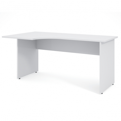 Ergonomický stůl Impress 160 x 90 cm, levý, bílá