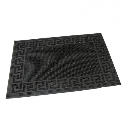 Gumová čisticí rohož Pins Deco 40 x 60 x 0,8 cm, černá