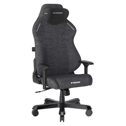 Herní židle DXRacer TANK, látková, šedá