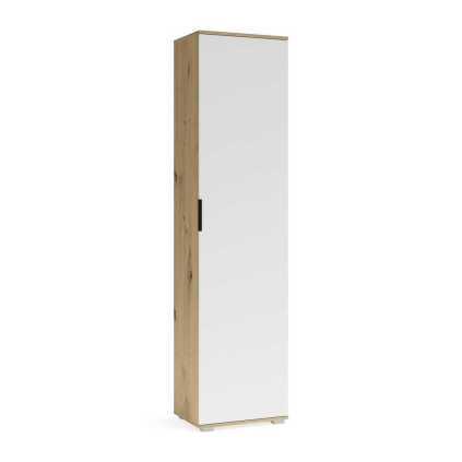 Předsíňová skříň Walker 50 cm, dub artisan / bílá