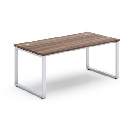 Stůl SimpleOffice 180 x 90 cm, ořech vlašský / bílá