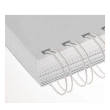 Kovové hřbety RENZ (2/1") 22 mm - 50 ks, bílá