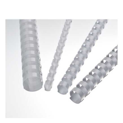 Plastové hřbety Eurosupplies 25 mm - 50 ks, bílá