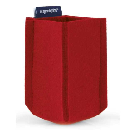 Magnetický držák popisovačů Magnetoplan MagnetoTray EcoAware, červená