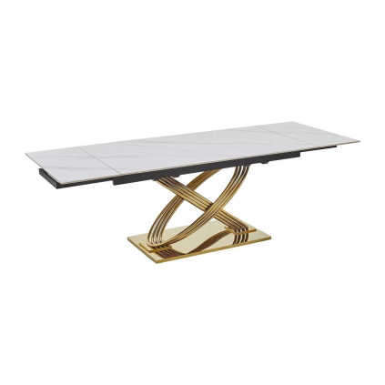 Jídelní stůl Xerxes II, mramor / zlatá