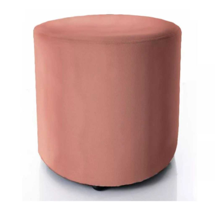 Taburet Caen B Velvet, růžová