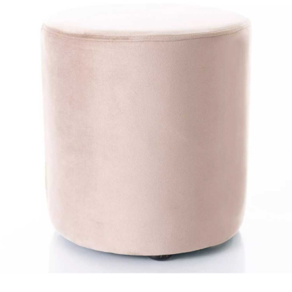 Taburet Caen C Velvet, světle hnědá