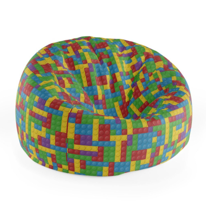 Sedací vak Cocoon barevná stavebnice, barevná
