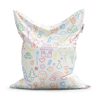 Sedací vak Classic barevná školka - dětský, barevná