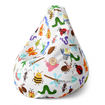 Sedací vak Pear hmyz - dětský, barevná