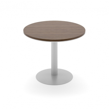 Jednací stůl TopOffice, průměr 100 cm, dub charleston