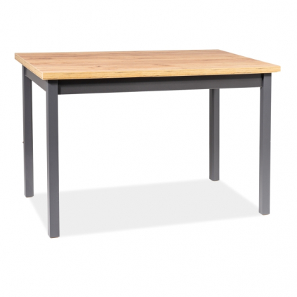 Jídelní stůl Adam 120 x 68 cm, dub lancelot / antracit