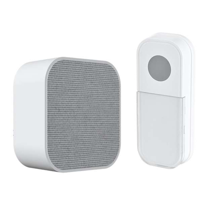 Bezdrátový zvonek bateriový 1L75, 180m, learning code, bílá