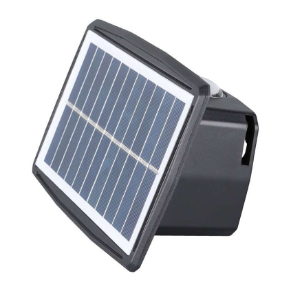 LED solární nástěnné světlo WL917, černá