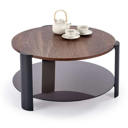 Konferenční stolek Paralia, ořech / černá