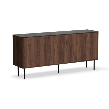 Komoda Linos I, ořech warmia / černá