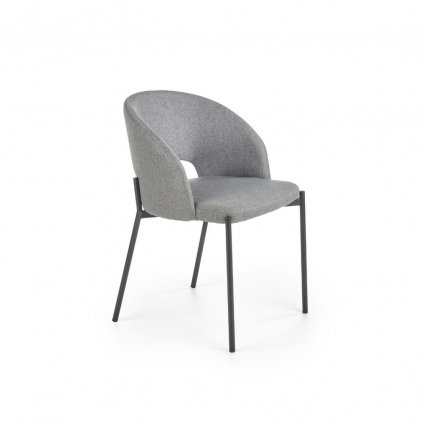 Jídelní židle Alanna, šedá / černá