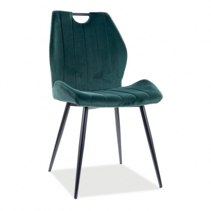 Jídelní židle Arco II, zelená / černá